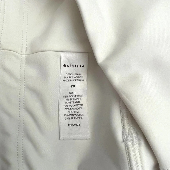 Athleta Run With It 16” Skort in White Plus Size 2X - Picture 11 of 12